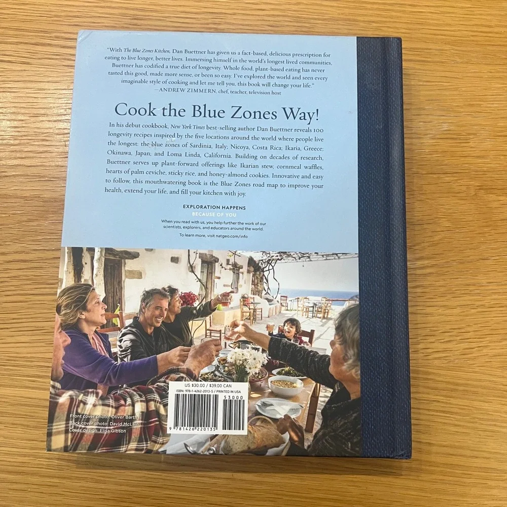The‎ Blue Zones Kitchen Cookbook National Geographic Longevity Health Buettner